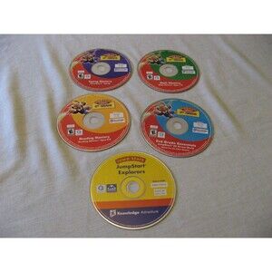 Jump Start Advanced 2nd Grade Lot Of 5 CD's Learning Home School Math Reading
